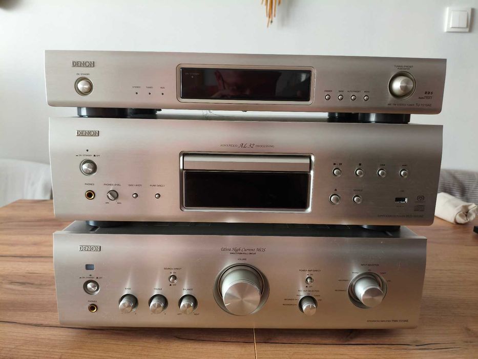 zestaw audio hifi Denon 1510 ae  pma dcd tu+ kolumny podłogowe Kudos x2