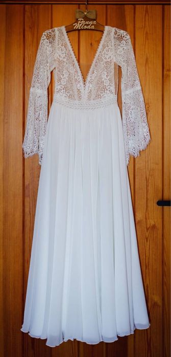 Suknia ślubna boho/rustykalna