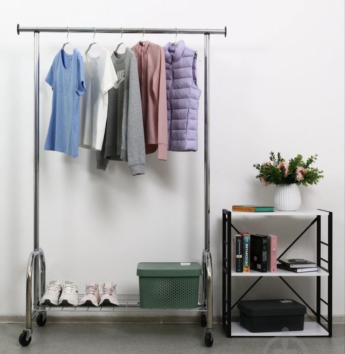 Стойка для одежды (хром) 1210x510x1780mm