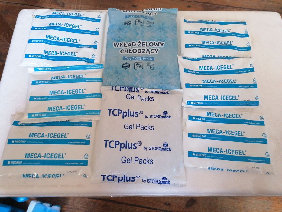 Żel chłodzący - wkłady do lodówki turystycznej żelowe - 8 sztuk