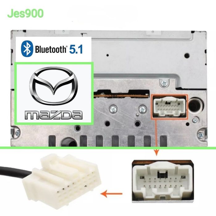 Bluetooth 5.1 Mazda 2 3 5 6 CX7 MX-5 MPV Мазда блютуз Підтримка керма