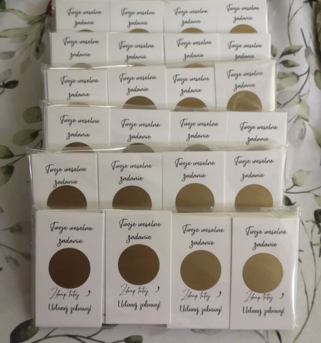 Zdrapki z zadaniami weselnymi 100 sztuk