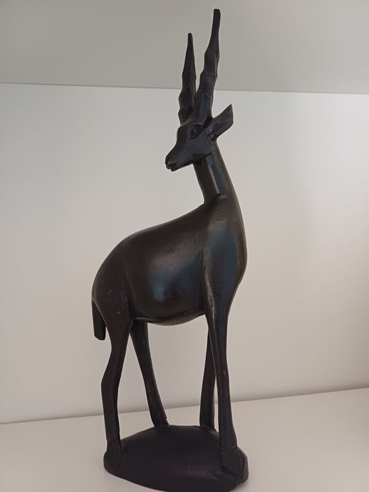 Estatua escultura madeira arte africana