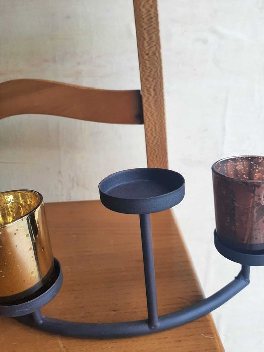 suporte para velas em ferro