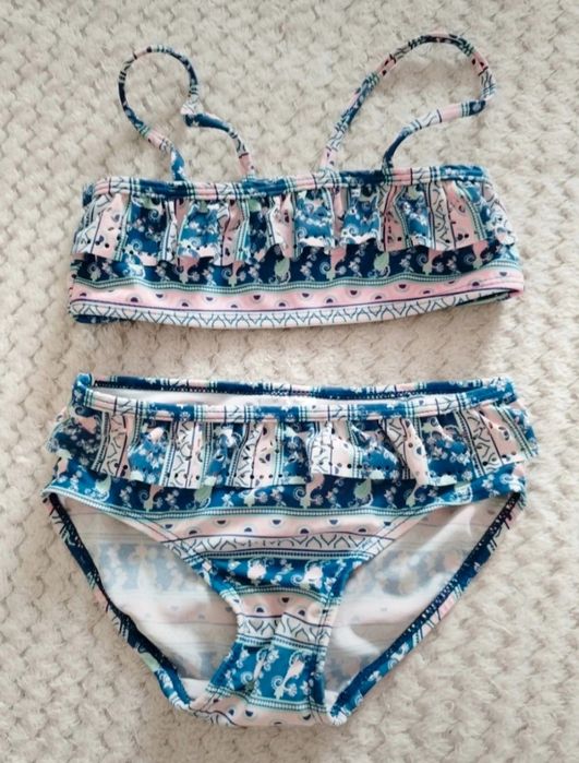 Dwuczęściowy kostium kąpielowy rozmiar 110/116