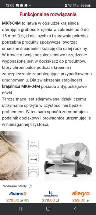 Krajalnica MPM MKR-04M