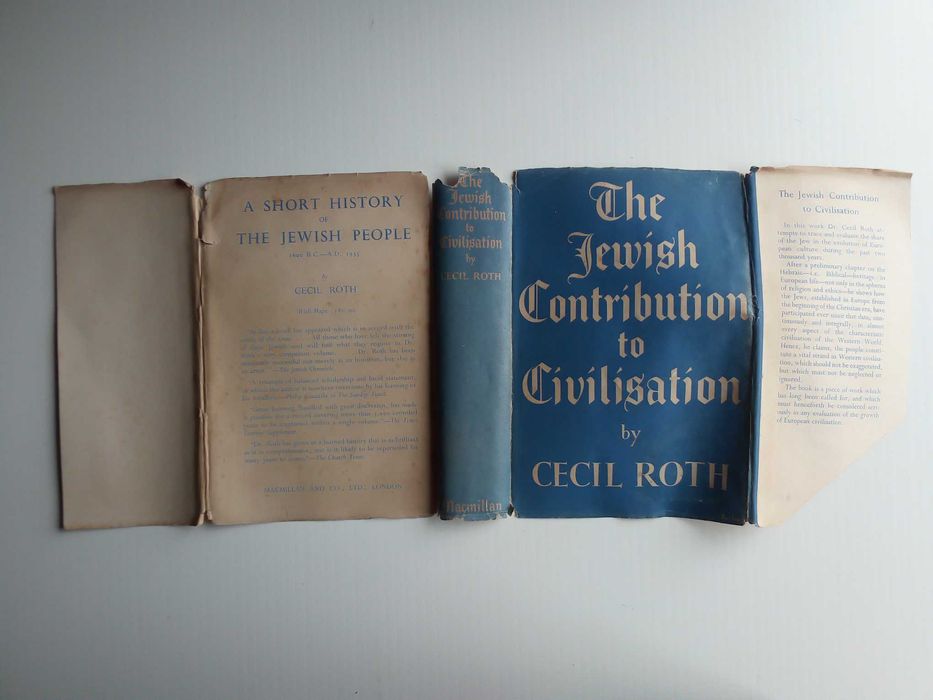 Livro "The jewish contribution to civilisation", de Cecil Roth