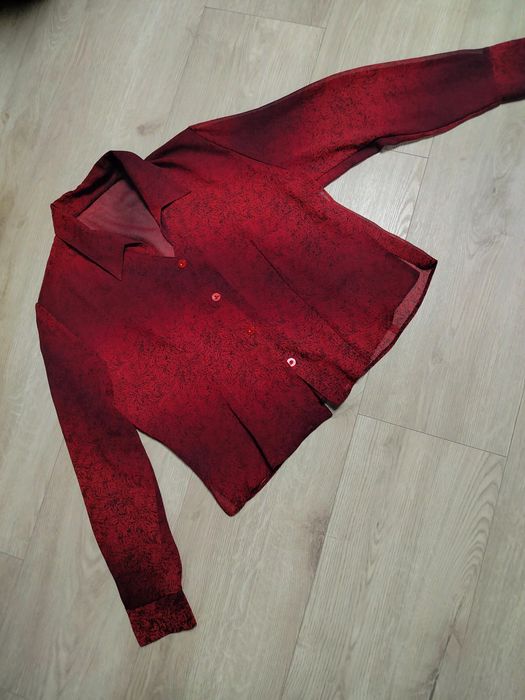 Koszula damska ciemno czerwona elegancka Wesley XL