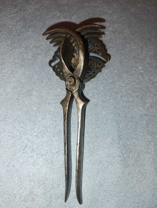 zabytkowy platerowany wyciskacz do cytrusów - sygnowany