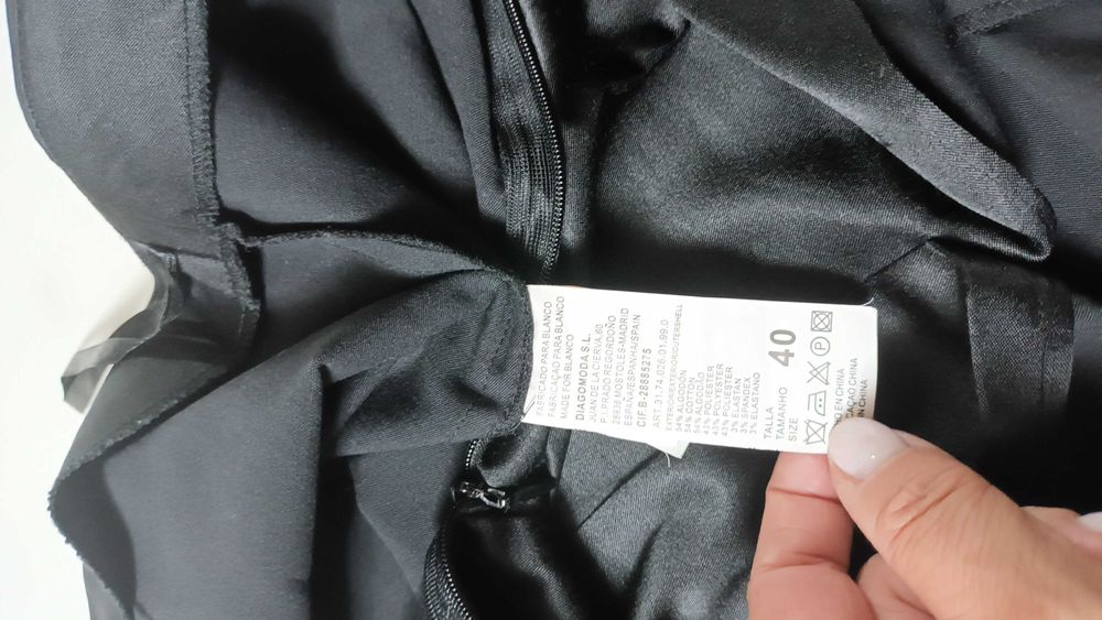 Saia preta da Blanco