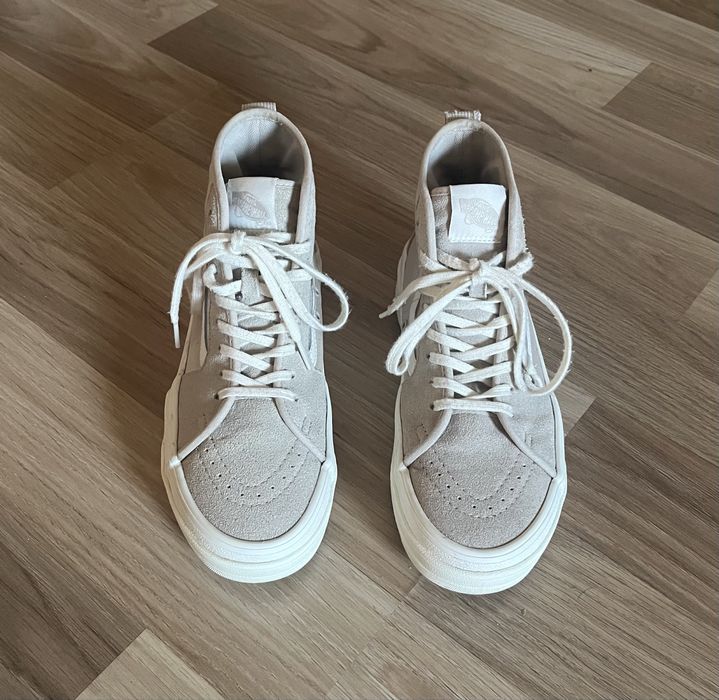 Vans wysokie beżowe 37