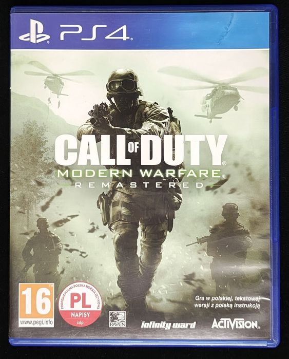 Call Of Duty Modern Warfare Remastered PL CoD MW na PS4 i PS5 BDB stan ...