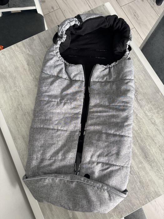 Кокон конверт сірий чорний abc design зимовий