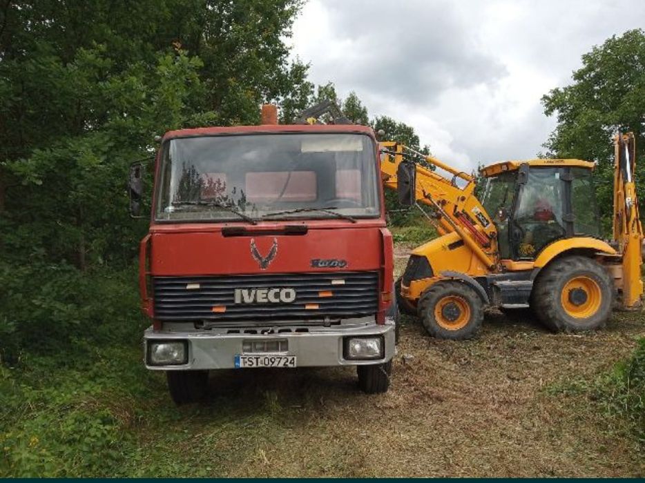 Usługi koparko-ladowarką, koparką transport wywrotka piachu, kruszywa