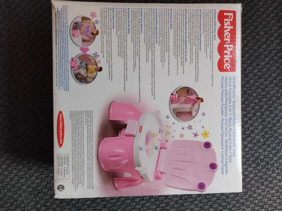 Troninho Rosa Menina Fisher Price – Musical, Banquinho Infantil