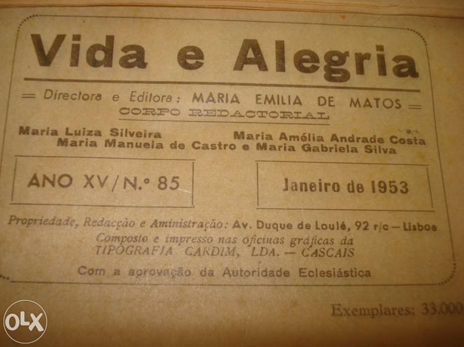 Vida e Alegria (revistas antigas)