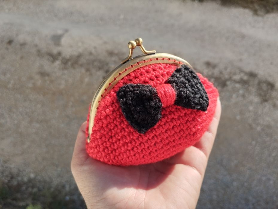 Porta moedas crochê