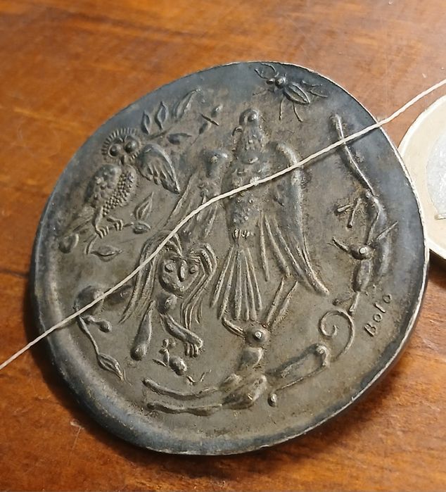 Medalha prata antiga