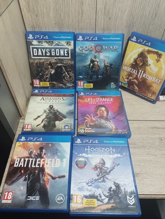 Диски для Playstation 4,   7шт
