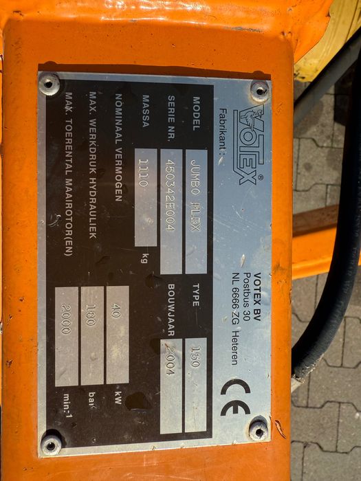 Kosiarka bijakowa boczna Votex Jumbo Flex 150