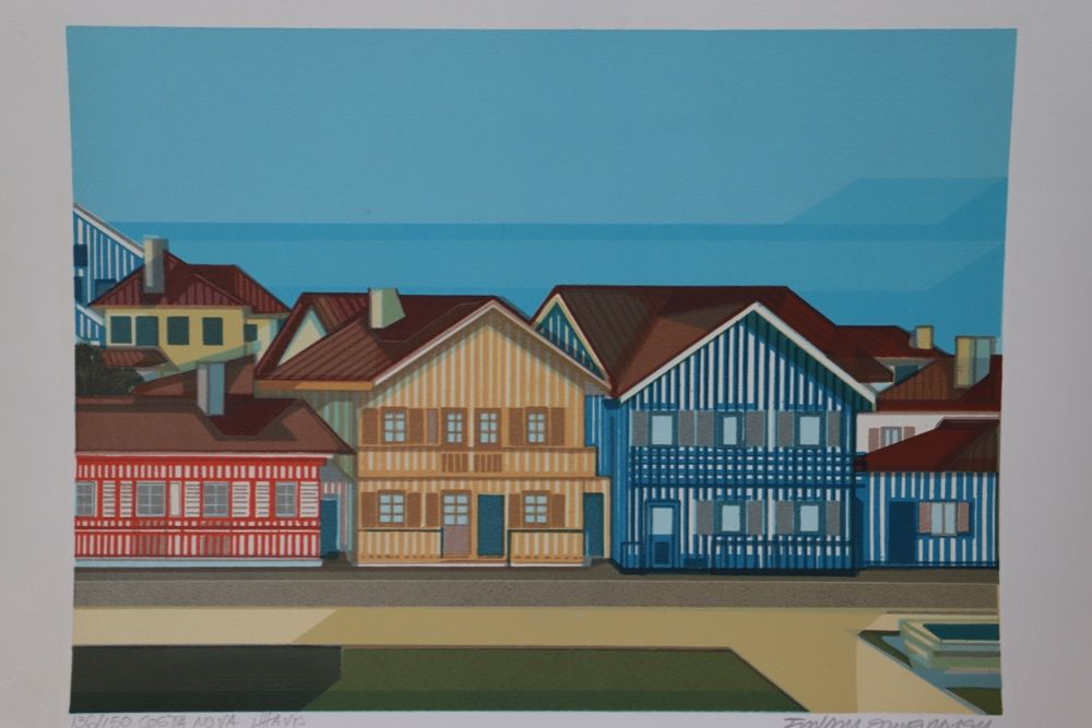 Serigrafia do artista Ernani Oliveira - Costa Nova