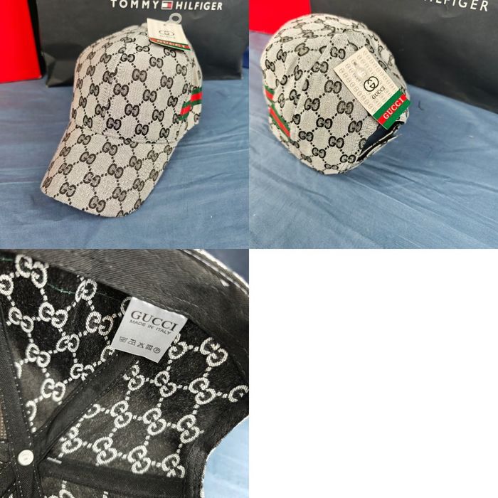 Czapka z daszkiem czapki unisex Gucci monogram kolory regulowane premium