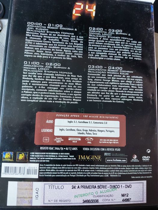 24 - A primeira série -DVD