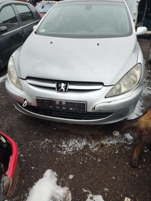 Karoseria Peugeot 307 SW Srebrny Kombi Maska Zderzak Błotnik Drzwi Wys