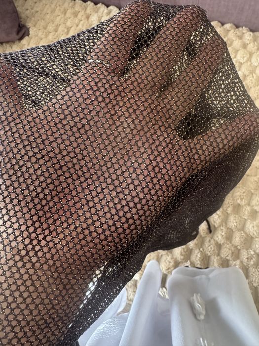 Чорна накидка на купальник