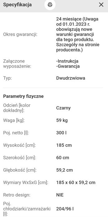 Chłodziarko zamrażarka Gorenje