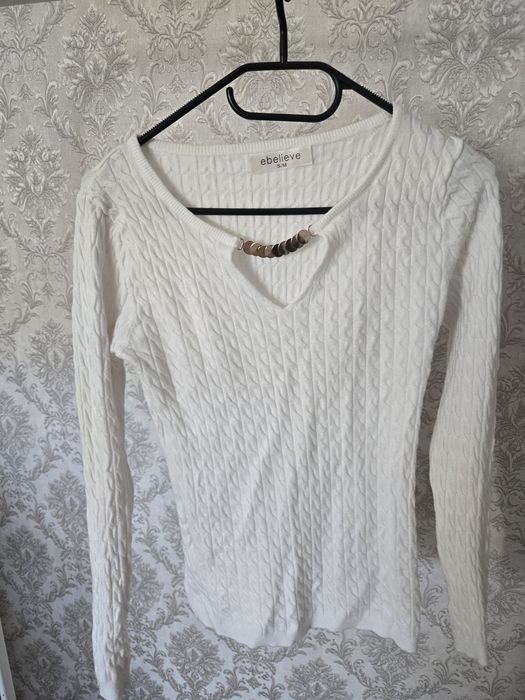 Sweterek złoty choker