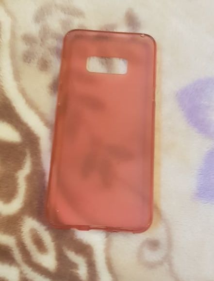 Capa em silicone rosa para Samsung S8+