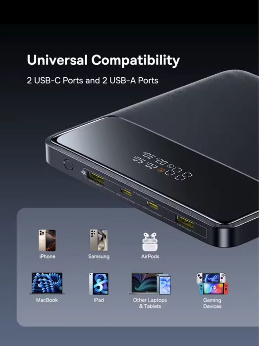 Power Bank Baseus Blade H1 20000mAh 100W новий