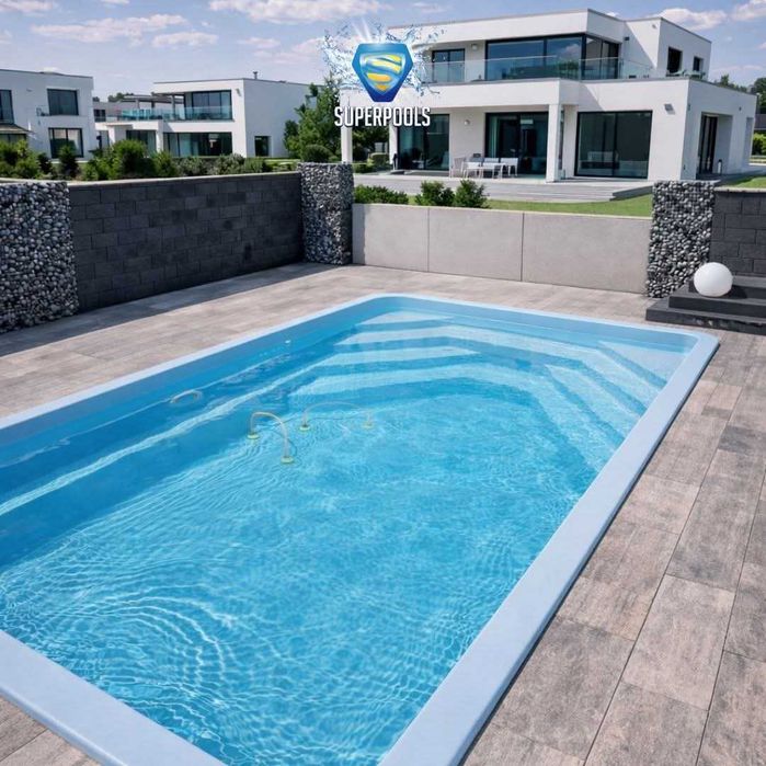 Basen gotowy poliestrowy Royal 6,30 x 3,20 ogrodowy ! niecka Producent