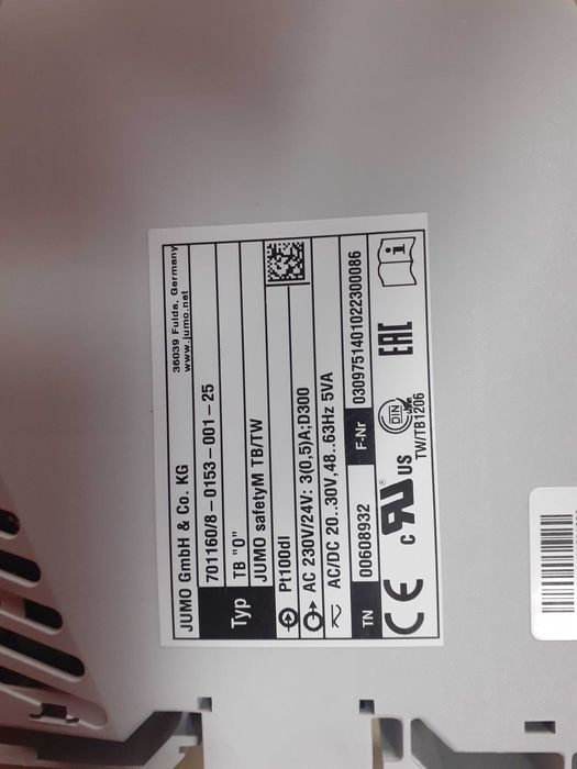 Jumo safety mtb/tw monitor temperatury