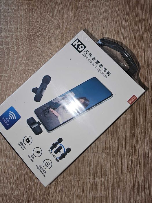 Mikrofon Bezprzewodowy K9 do Telefonu Smartfona Vlog Live USB C