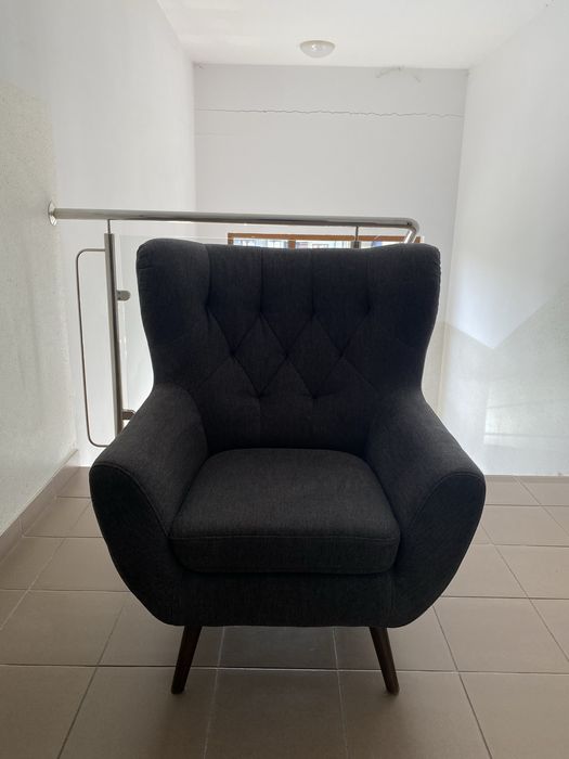 Fotel VOSS Gala Collezione | Szary | Premium | Bardzo dobry stan