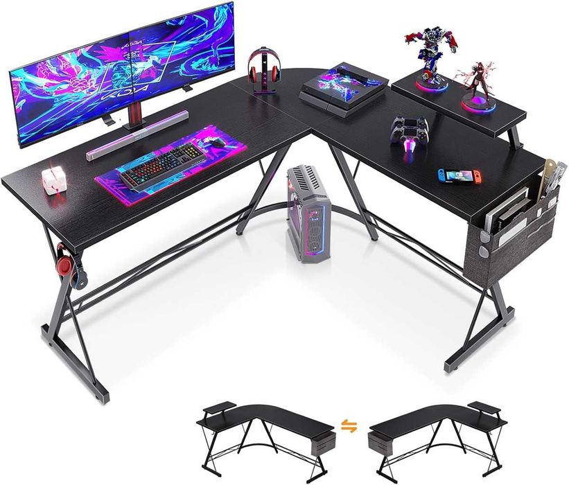 Nowe biurko narożne / stół / stolik / blat / czarne / ODK !A2609!