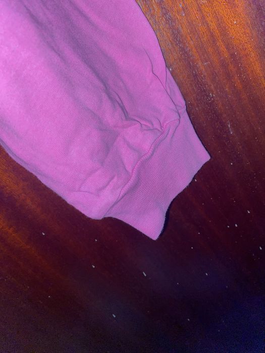 Crop top rosa de manga comprida, fresco, tamanho M, Bershka