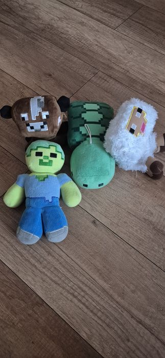 Maskotki minecraft  4 sztuki