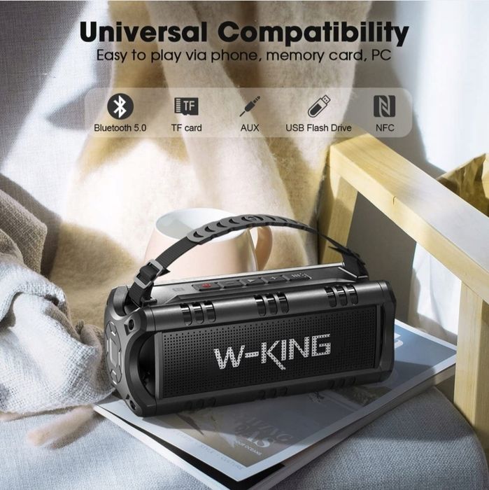 Głośnik Bluetooth 30W Bas Powerbank W-KING D8 mini