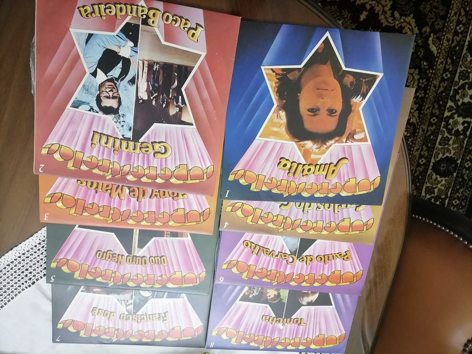 Discos vinil. Duas  Box êxitos latina /  música portuguesa