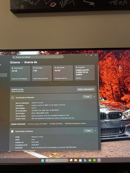 Pc gamer, I3 9100f com uma gtx 1650