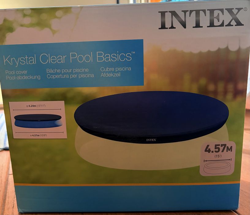 Piscina insuflavel + cobertura Intex, novas em caixa 4,57mx84cm