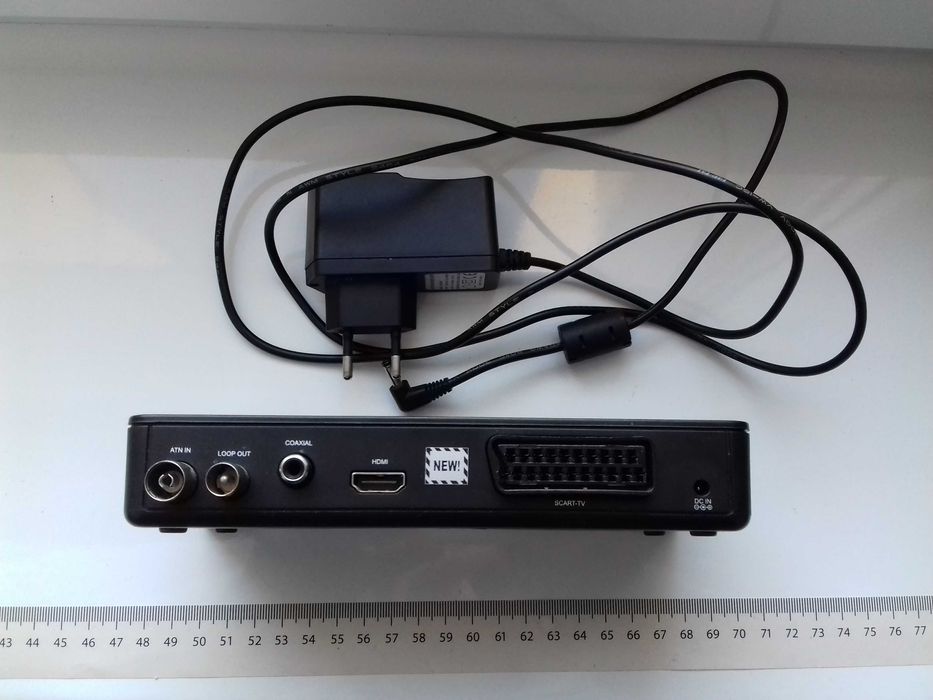Dekoder STB Wiwa HD 80 bez pilota, DVB-T2 używany działający, USB, HDM