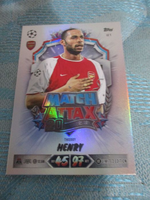 topps match 2026/27 thierry henry limited edition