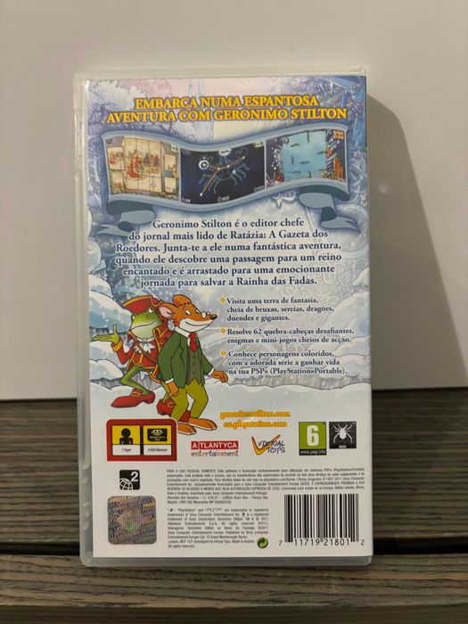 Jogo PSP - "Geronimo Stilton no Reino da Fantasia"