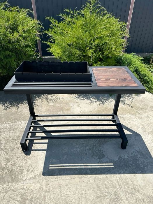 Мангал з столиком лофт |  Мангал, Барбекю, Гриль | Мангал на колесиках