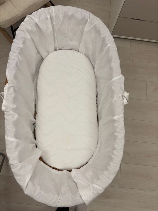 Kosz Mojżesza wiklinowy retro – styl vintage, boho