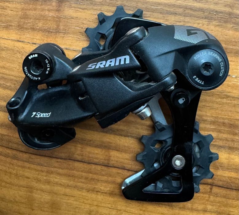 Sram GX 7s Type 3.0 prawie nowy (przerzutka, manetka, kaseta)